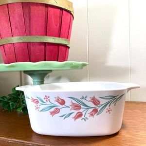 Vintage CorningWare 1.5 Quart Rosemarie Casserole